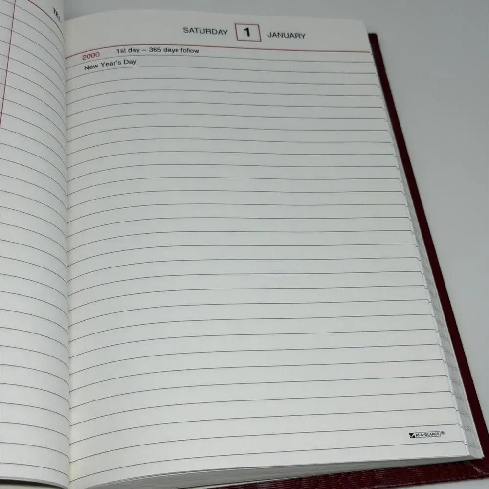 Vintage 2000 Rare Diary Unused Y2K Planner Reusable for 2028 At A Glance SD389